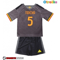 Otroške Nogometnih dresov AS Roma Evan Ndicka #5 Tretji 2026-27 Kratki rokavi (+ hlače)